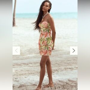 Farm Rio x Anthropologie Linen
Sweetheart Slim Mini Dress Sz Small